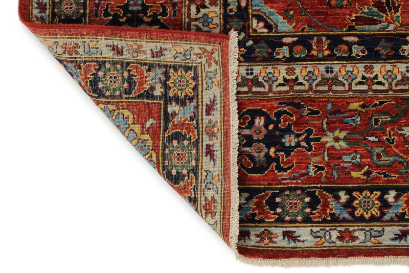 8x10 Rust and Multicolor Traditional Rug