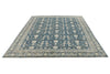 8x10 Blue and Beige Turkish Tribal Rug