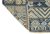 8x10 Blue and Beige Turkish Tribal Rug