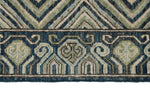 8x10 Blue and Beige Turkish Tribal Rug