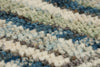 8x10 Blue and Beige Turkish Tribal Rug