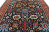 9x11 Navy and Burgundy Traditional Rug