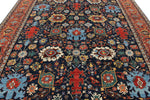 9x11 Navy and Burgundy Traditional Rug