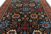 9x11 Navy and Burgundy Traditional Rug