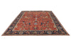 9x12 Red and Navy Traditional Rug