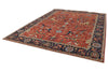 9x12 Red and Navy Traditional Rug
