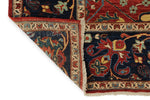 9x12 Red and Navy Traditional Rug
