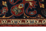 9x12 Red and Navy Traditional Rug