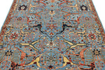 5x7 Blue and Multicolor Traditional Rug