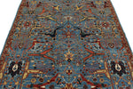 5x7 Blue and Multicolor Traditional Rug