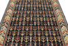 5x7 Navy and Beige Traditional Rug