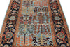 4x6 Blue and Charcoal Traditional Rug