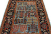 4x6 Blue and Charcoal Traditional Rug