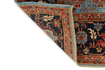 4x6 Blue and Charcoal Traditional Rug