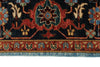 4x6 Blue and Charcoal Traditional Rug
