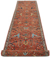 3x14 Rust and Gray Traditional Runner