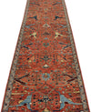 3x14 Rust and Gray Traditional Runner