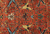 3x14 Rust and Gray Traditional Runner
