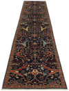 3x14 Navy and Multicolor Traditional Runner