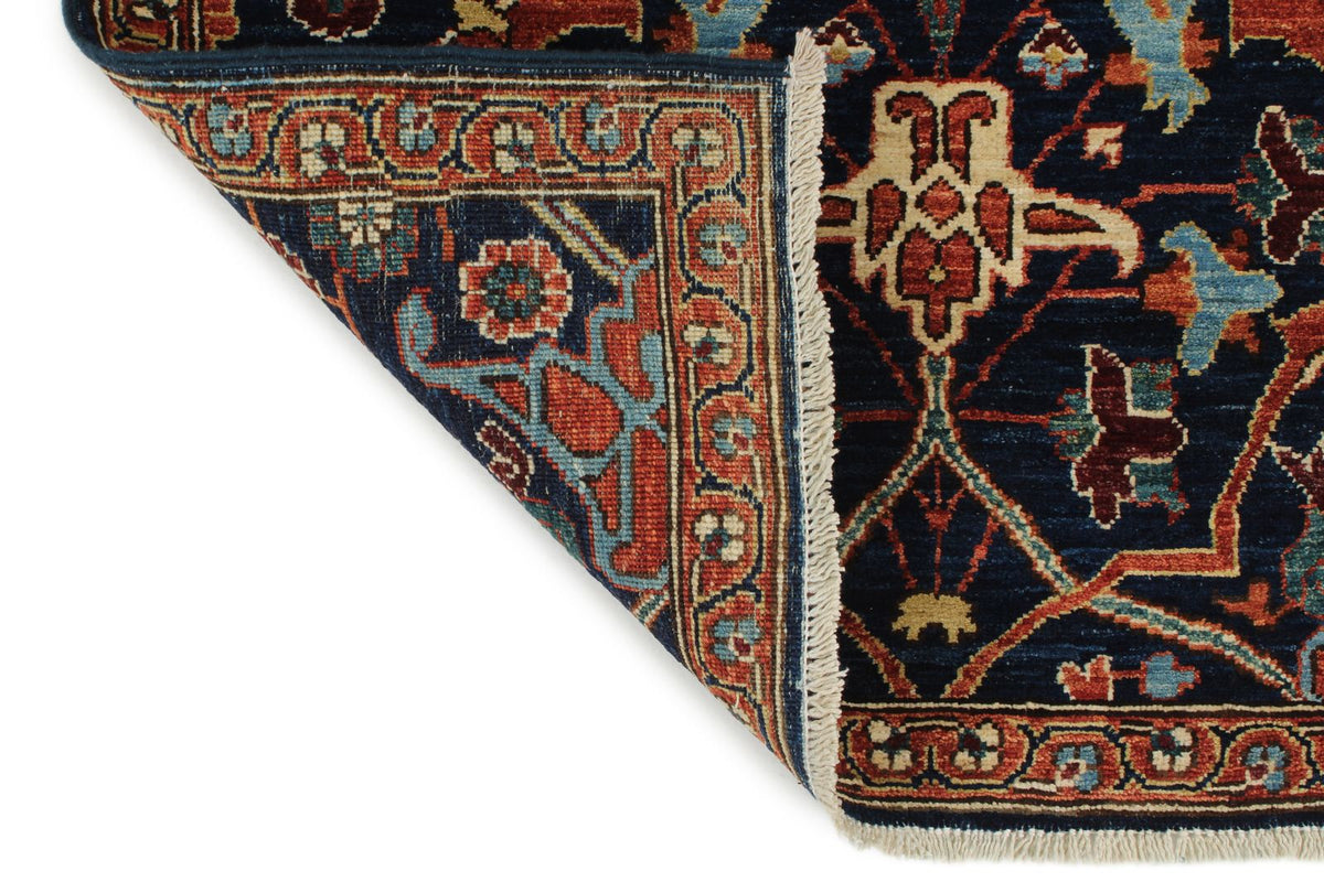 3x14 Navy and Multicolor Traditional Runner