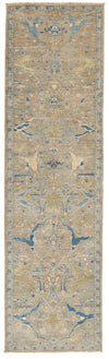 3x10 Brown and Blue Traditional Runner