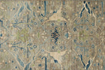 3x10 Brown and Blue Traditional Runner