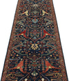 3x12 Navy and Red Traditional Runner