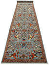 3x15 Blue and Multicolor Traditional Runner