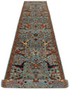 3x15 Blue and Multicolor Traditional Runner