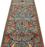 3x15 Blue and Multicolor Traditional Runner