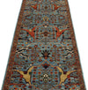 3x15 Blue and Multicolor Traditional Runner