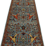 3x15 Blue and Multicolor Traditional Runner