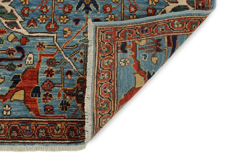 3x15 Blue and Multicolor Traditional Runner