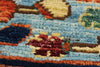 3x15 Blue and Multicolor Traditional Runner