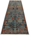 3x10 Blue and Multicolor Traditional Runner