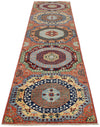 3x12 Rust and Multicolor Traditional Runner
