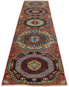 3x12 Rust and Multicolor Traditional Runner