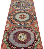 3x12 Rust and Multicolor Traditional Runner