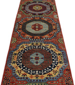 3x12 Rust and Multicolor Traditional Runner