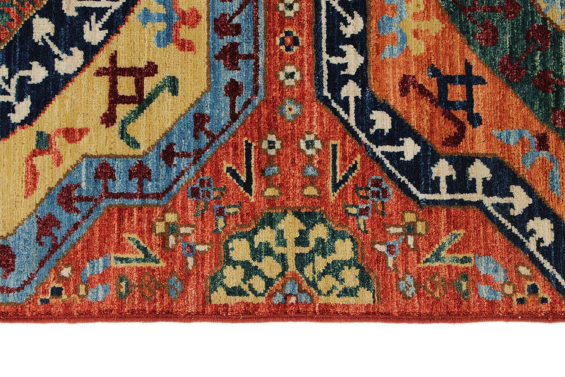 3x12 Rust and Multicolor Traditional Runner