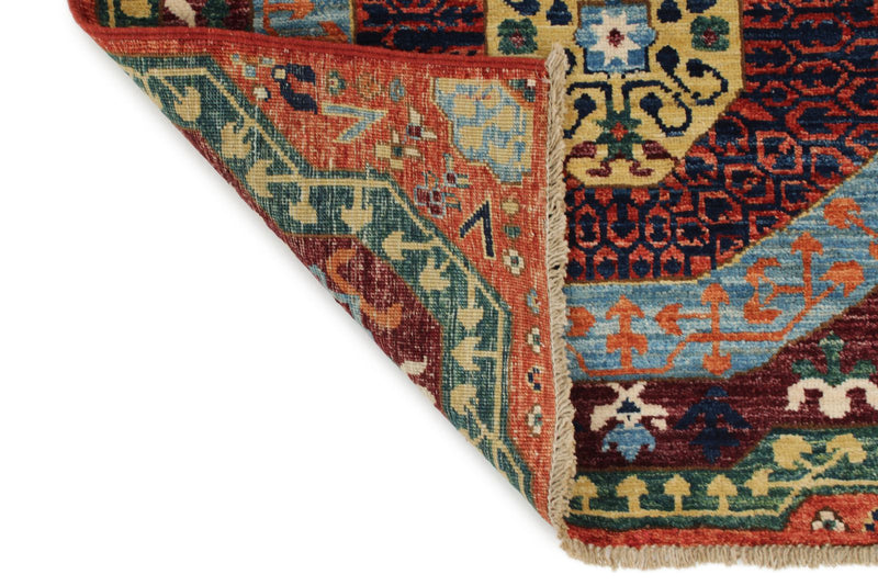 3x12 Rust and Multicolor Traditional Runner