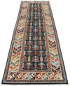 3x11 Navy and Beige Traditional Runner