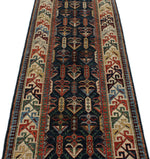 3x11 Navy and Beige Traditional Runner