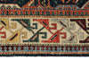 3x11 Navy and Beige Traditional Runner