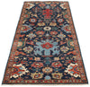 3x7 Navy and Multicolor Traditional Runner