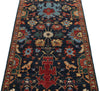 3x7 Navy and Multicolor Traditional Runner