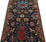 3x7 Navy and Multicolor Traditional Runner