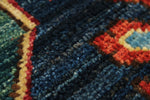 3x7 Navy and Multicolor Traditional Runner