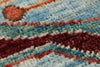 6x9 Blue and Red Traditional Rug