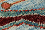 6x9 Blue and Red Traditional Rug
